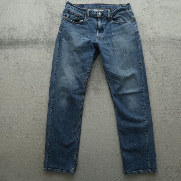 Levi's 569 Jeans Mens Size 32x34(32x33) Blue Loose Fit Stretch Denim Stained - Picture 1 of 16
